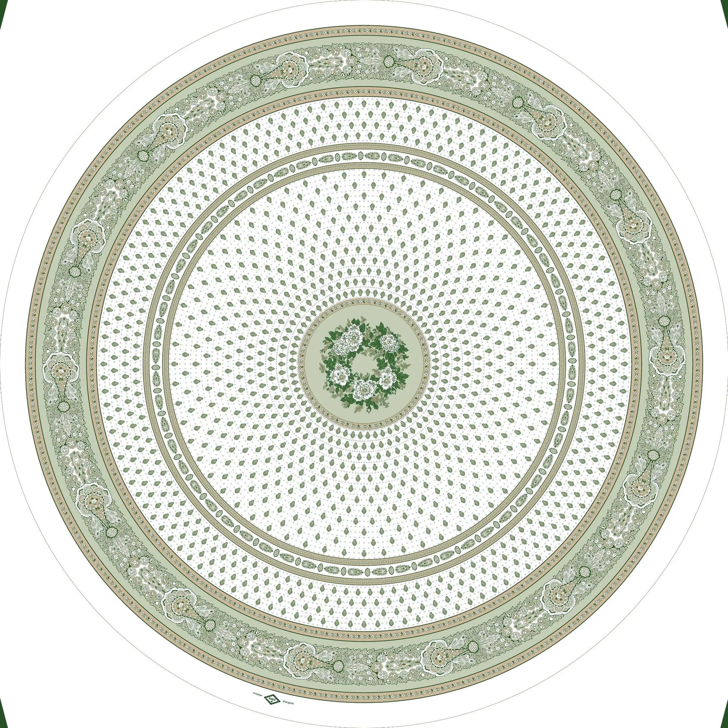 《フランス製撥水クロス》バスティード|ラウンドテーブル用|直径180cm