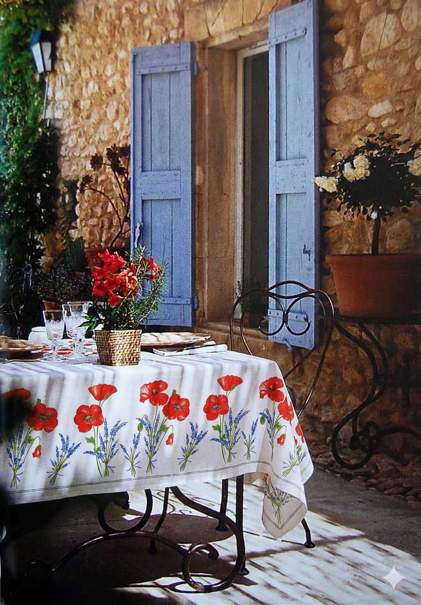 Coquelicot Lavande Blanc / Rect