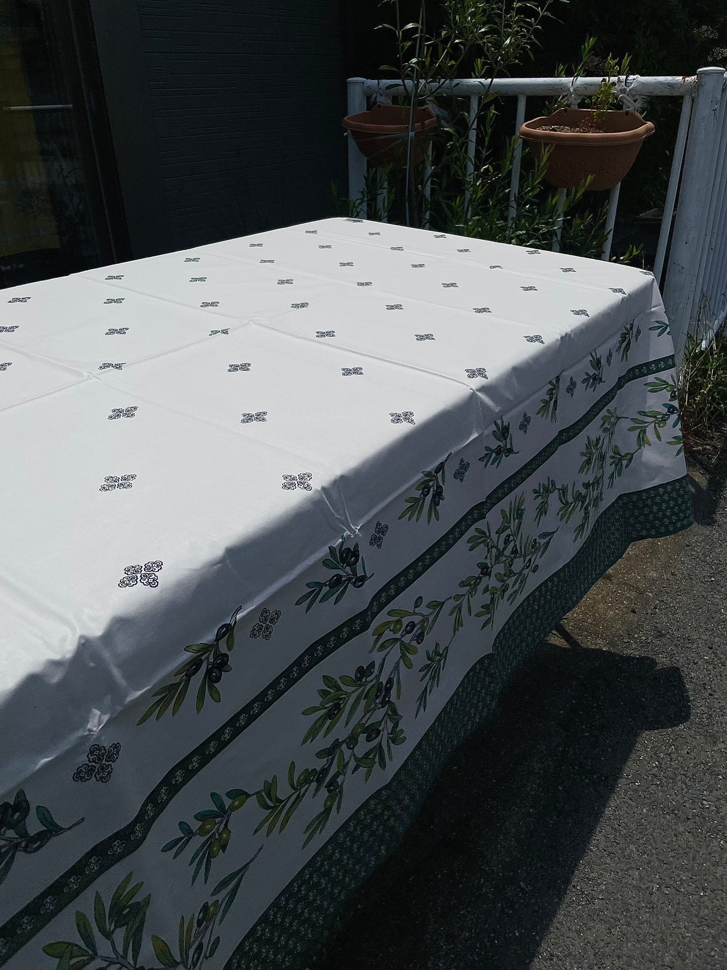 《フランス製コットン撥水クロス》テーブルクロス|ガランス|250cm×150cm
