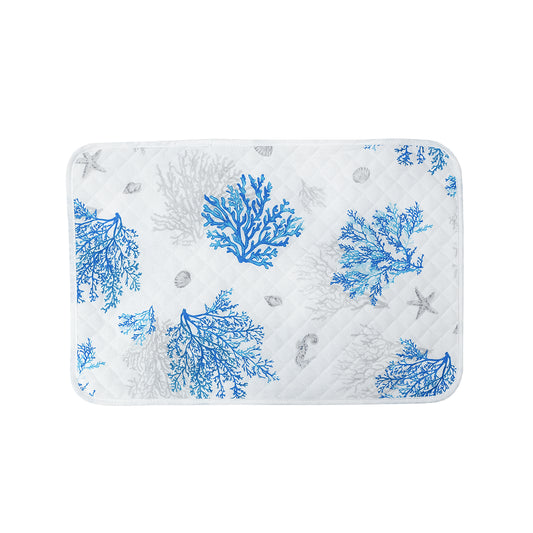 Coated Quilted Placemat - Lagon