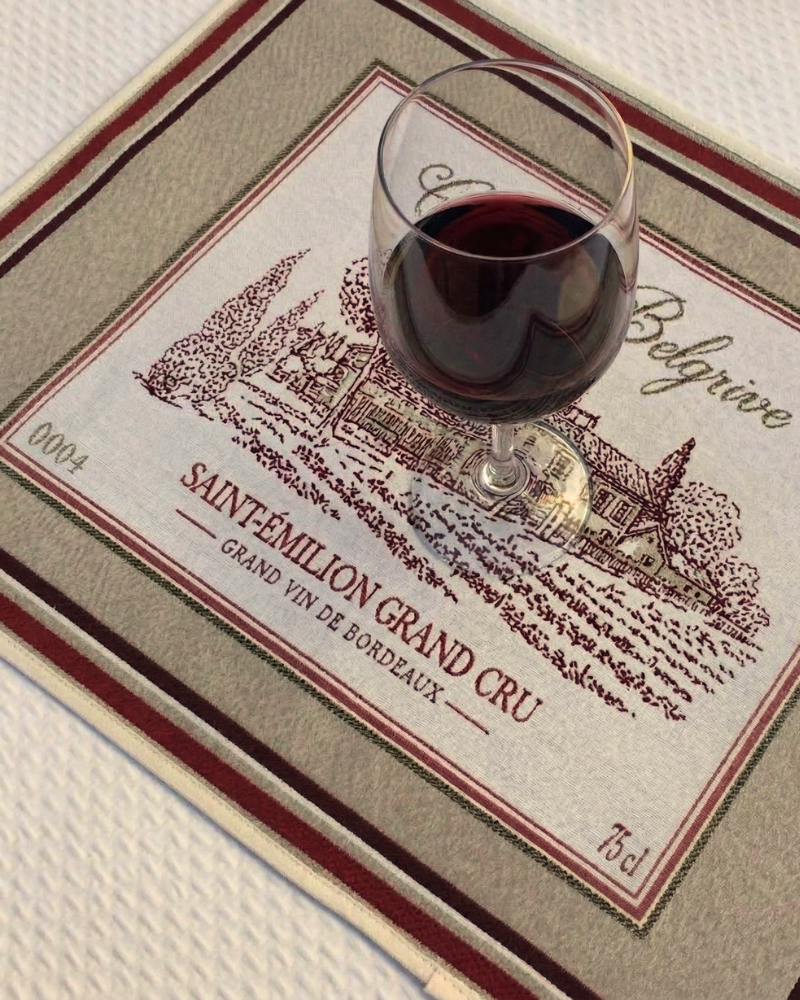 Jacquard Placemat - Bordeaux