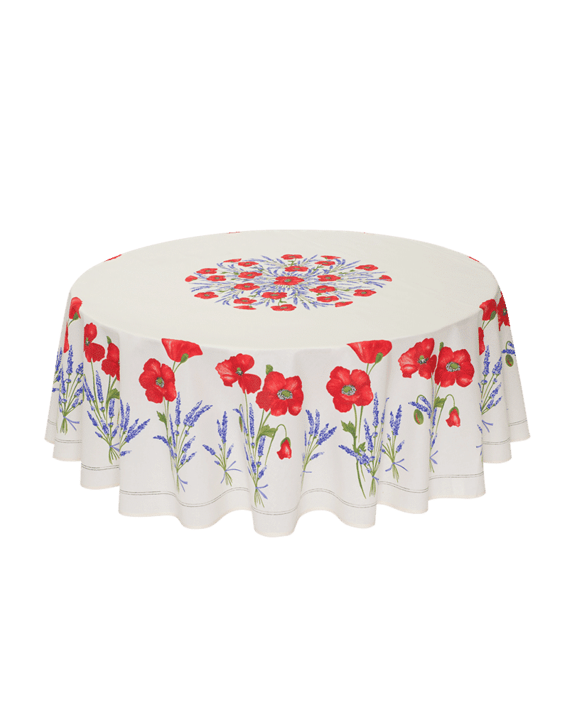 Coquelicot Lavande Blanc / 180Φ