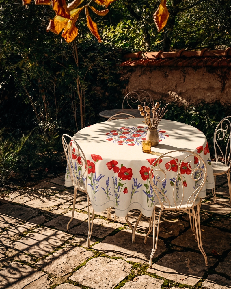 Coquelicot Lavande Blanc / 180Φ
